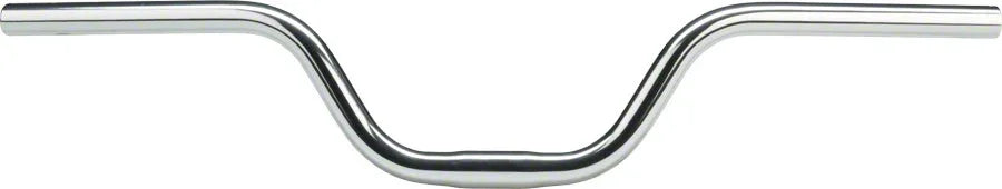 High-Rise Bar 100mm Rise w/ 15d Sweep Silver - Bicycle Warehouse