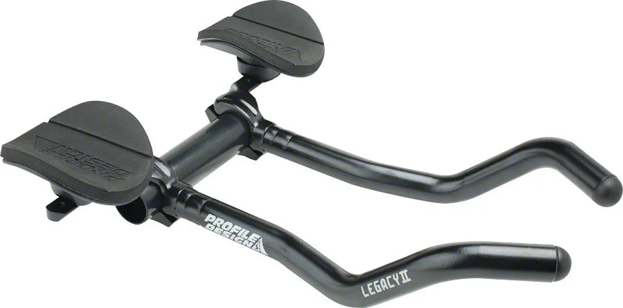 Profile Design Legacy II Aluminum Aerobar ZB Bracket Venturi Armrest Matte BLK - Bicycle Warehouse