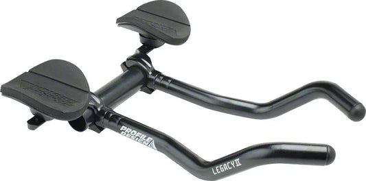 Profile Design Legacy II Aluminum Aerobar ZB Bracket Venturi Armrest Matte BLK - Bicycle Warehouse