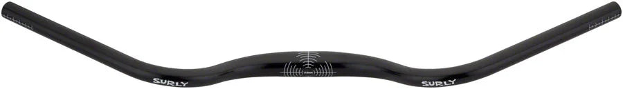 Terminal Bar Handlebar - 31.8mm Clamp 735mm Width 40mm Rise Aluminum BLK - Bicycle Warehouse