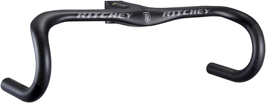 WCS Carbon Solostreem Drop Handlebar - Integrated Bar/Stem Carbon 44cm 130mm Matte Carbon - Bicycle Warehouse