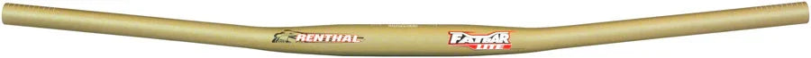 FatBar Lite Zero Handlebar - Aluminum 0mm 780mm 31.8mm Gold - Bicycle Warehouse