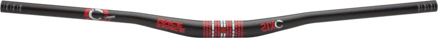 RaceFace SIXC Riser Carbon Handlebar 31.8 x 785mm 3/4" Rise Red Decal - Bicycle Warehouse