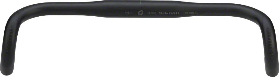 Cowbell Drop Handlebar - Aluminum 31.8mm 44cm Black - Bicycle Warehouse