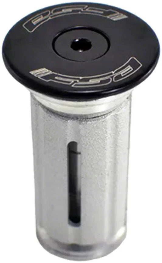 Full Speed Ahead TH-881-1 Compressor Expander Plug Top Cap - 1-1/8" Aluminum Top Cap For Carbon Steerer Tubes BLK - Bicycle Warehouse
