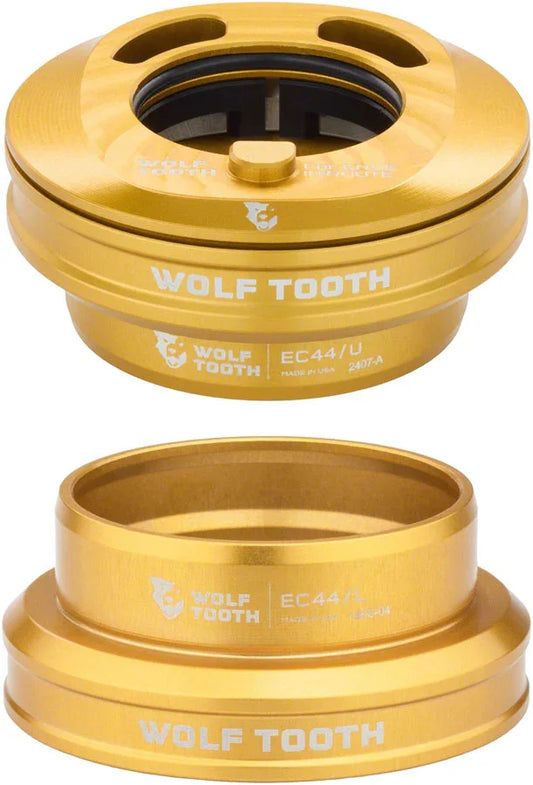 Premium Internal Headset - EC44 Upper / EC44 Lower For Enve In-Route System Only Gold - Bicycle Warehouse