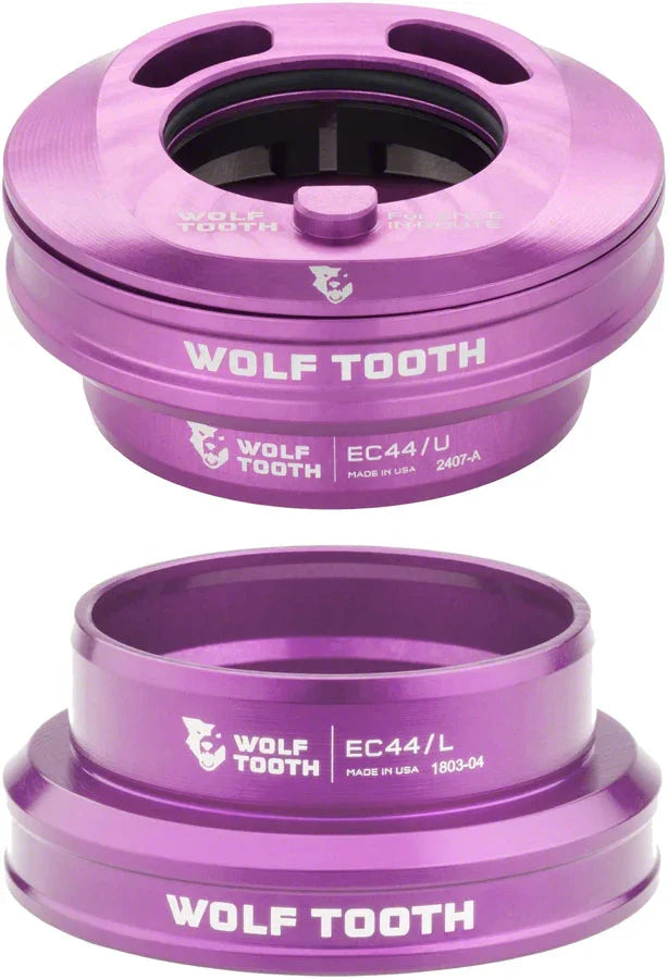 Premium Internal Headset - EC44 Upper / EC44 Lower For Enve In-Route System Only Purple - Bicycle Warehouse