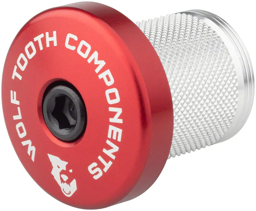 Compression Plug with Integrated Spacer Stem Cap Red - Bicycle Warehouse