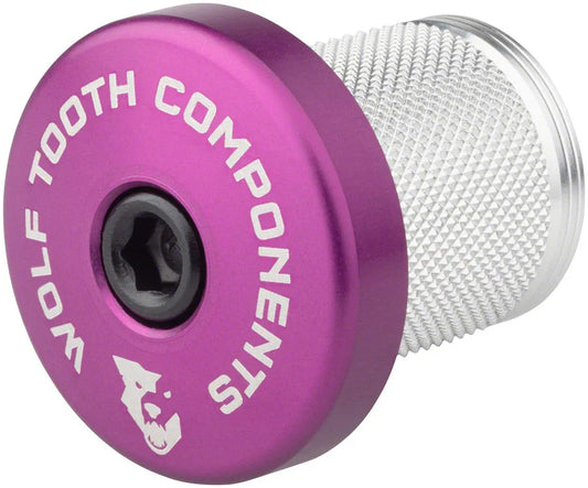 Compression Plug with Integrated Spacer Stem Cap Purple - Bicycle Warehouse