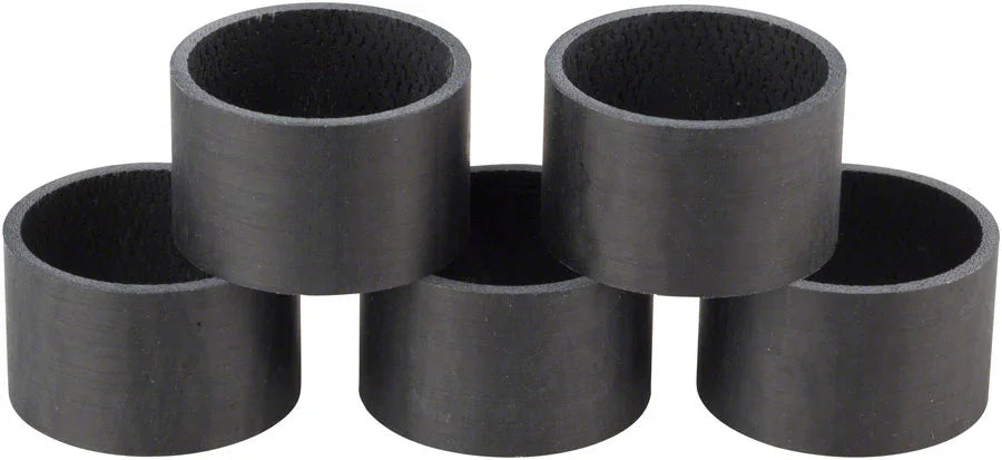 WHISKY 20mm UD Carbon Spacer Matte Black 5-pack - Bicycle Warehouse