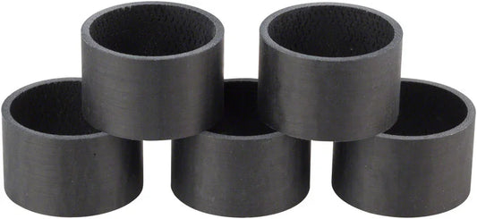 WHISKY 20mm UD Carbon Spacer Matte Black 5-pack - Bicycle Warehouse