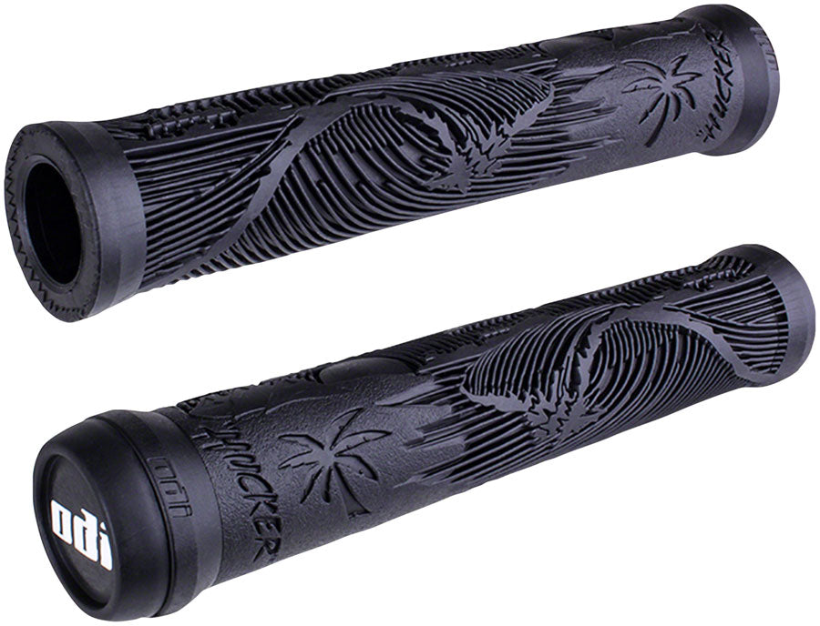 Hucker Grips - Black Flangeless - Bicycle Warehouse