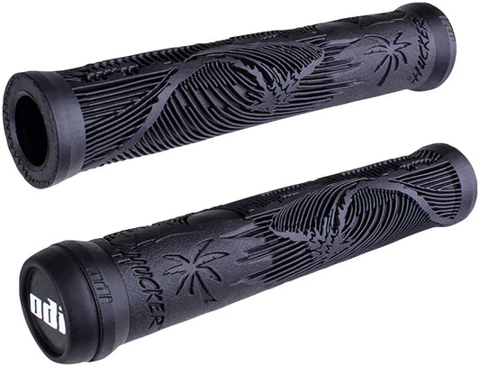 Hucker Grips - Black Flangeless - Bicycle Warehouse