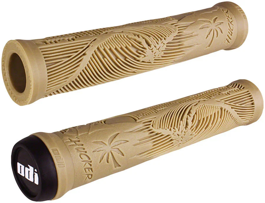 Hucker Grips - Sand Flangeless - Bicycle Warehouse