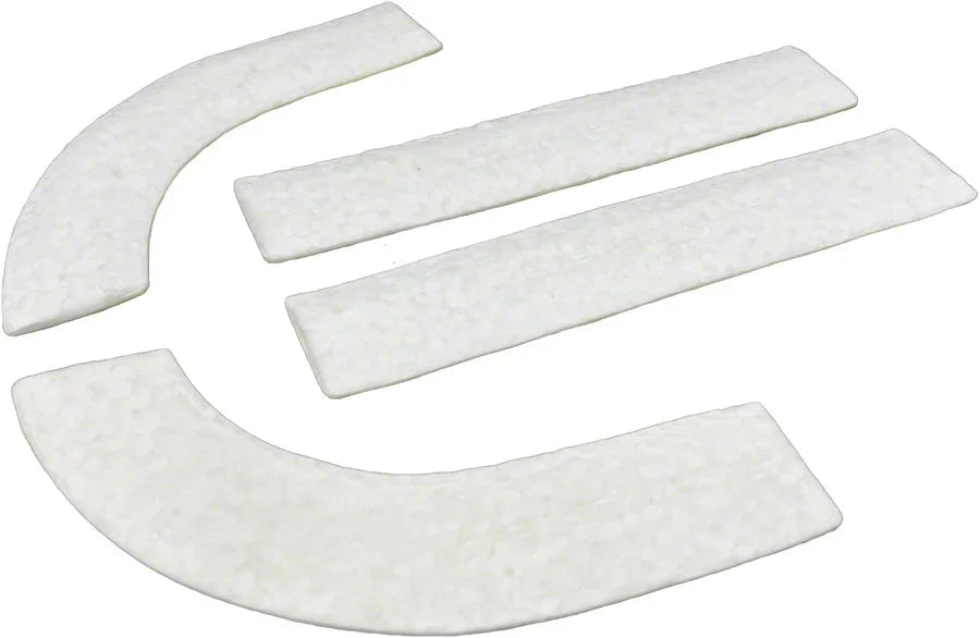 Pro Anti-Vibration Handlebar Pad Set - eTPU Foam For Drop Bars White - Bicycle Warehouse