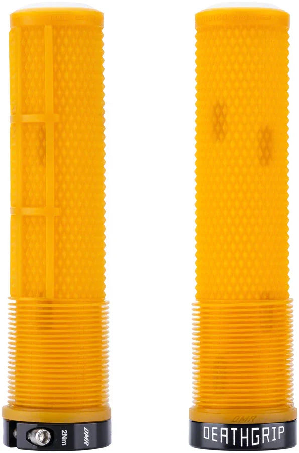 DeathGrip 2 Flangeless Grips - Thin Lock-On Gum - Bicycle Warehouse