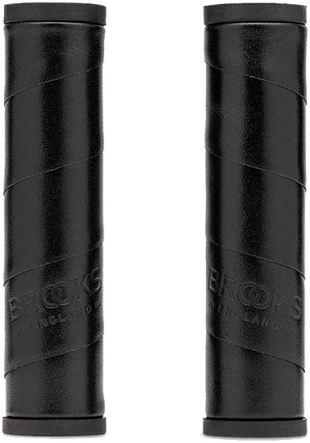 Brooks Willow Leather Grips - 130mm - Bicycle Warehouse