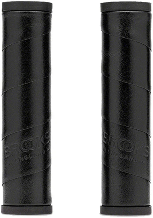 Brooks Willow Leather Grips - 130mm - Bicycle Warehouse