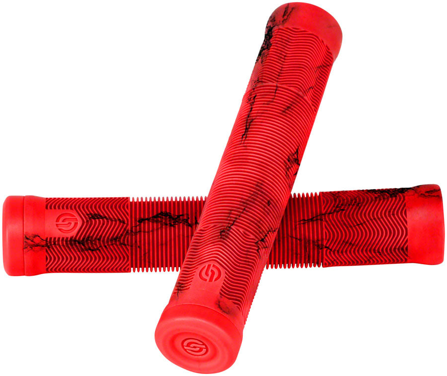 EX Grips - Red Marble No Flange - Bicycle Warehouse