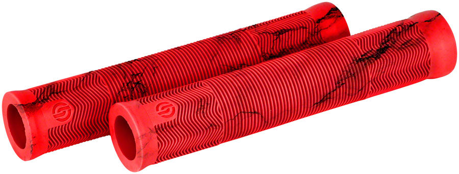 EX Grips - Red Marble No Flange - Bicycle Warehouse