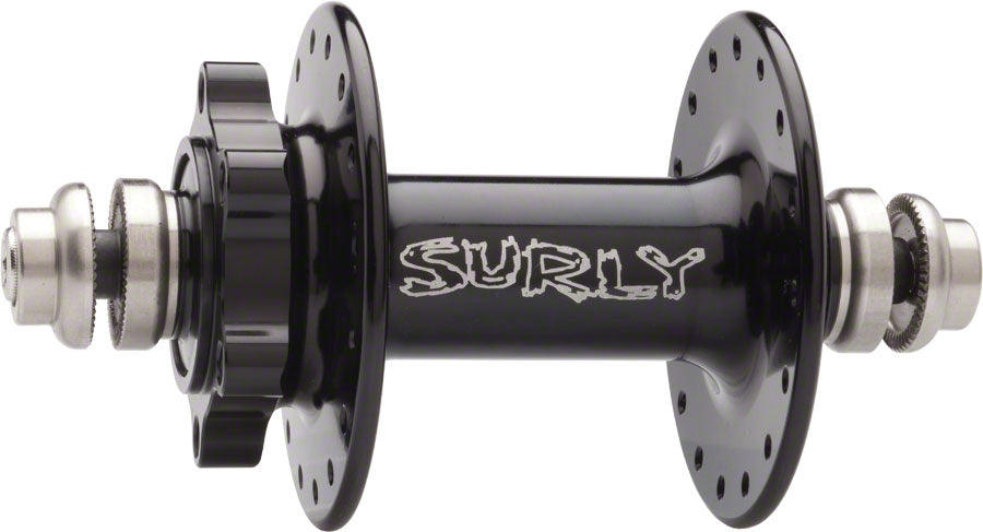 Ultra New Disc Front Hub - QR x 100mm 6-Bolt Black 32h - Bicycle Warehouse