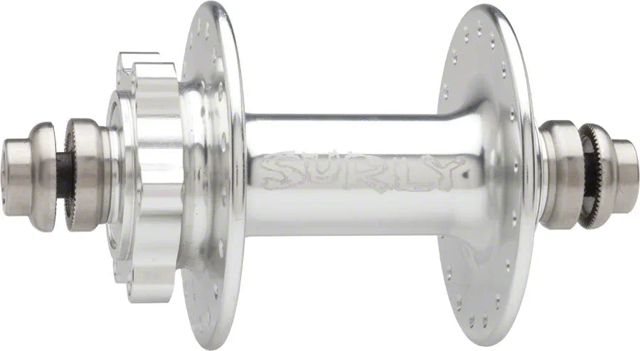 Ultra New Disc Front Hub - QR x 100mm 6-Bolt Silver 32h - Bicycle Warehouse