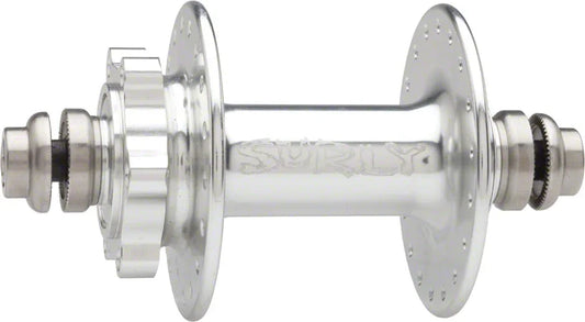Ultra New Disc Front Hub - QR x 100mm 6-Bolt Silver 32h - Bicycle Warehouse