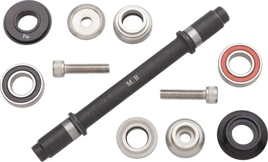 Ultra New Hub Axle Kit for 120mm Rear Free/Free Black - Bicycle Warehouse
