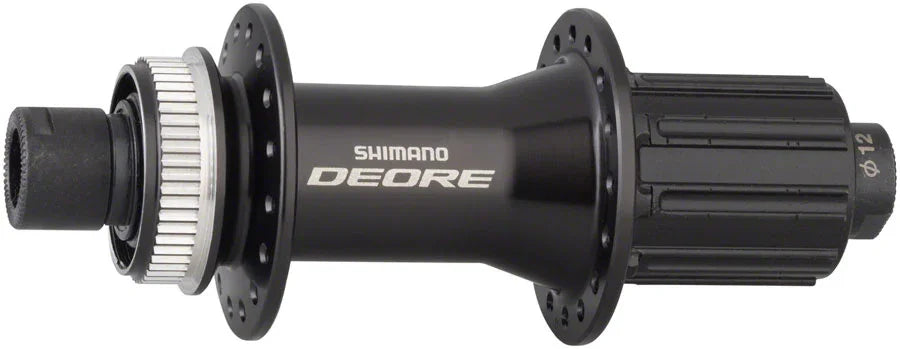 Deore FH-6010 Rear Hub - 12 x 142mm Center-Lock HG 11 MTN Black 32H - Bicycle Warehouse