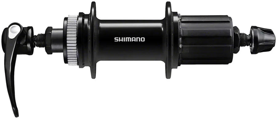 Deore FH-QC400-HM Rear Hub - QR x 135mm Center-Lock Disc HG10 BLK 36H - Bicycle Warehouse