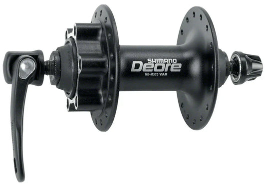 Deore HB-M525A Front Hub - QR x 100mm 6-Bolt Black 32h - Bicycle Warehouse