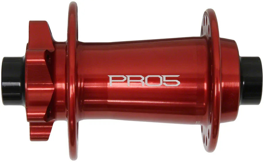 Pro 5 Front Hub - 15 x 110mm 6-Bolt Red 28H - Bicycle Warehouse