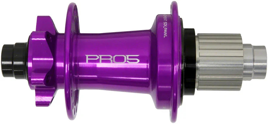 Pro 5 Rear Hub - 12 x 148mm 6-Bolt Micro Spline Purple 28H - Bicycle Warehouse