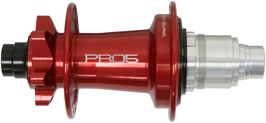 Proline Pro Rear Hubs Pro 5 Rear Hub - 12 x 148mm 6-Bolt XD Red 32H – Bicycle Warehouse