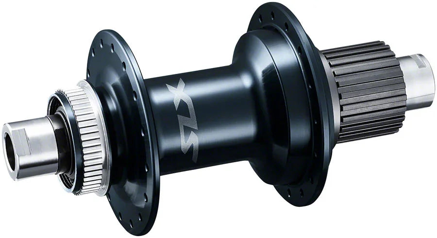 SLX FH-M7110-B Rear Hub - 12 x 148mm Center-Lock Micro Spline BLK 32H - Bicycle Warehouse