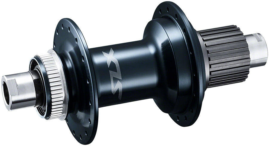 SLX FH-M7110-B Rear Hub - 12 x 148mm Center-Lock Micro Spline BLK 28H - Bicycle Warehouse