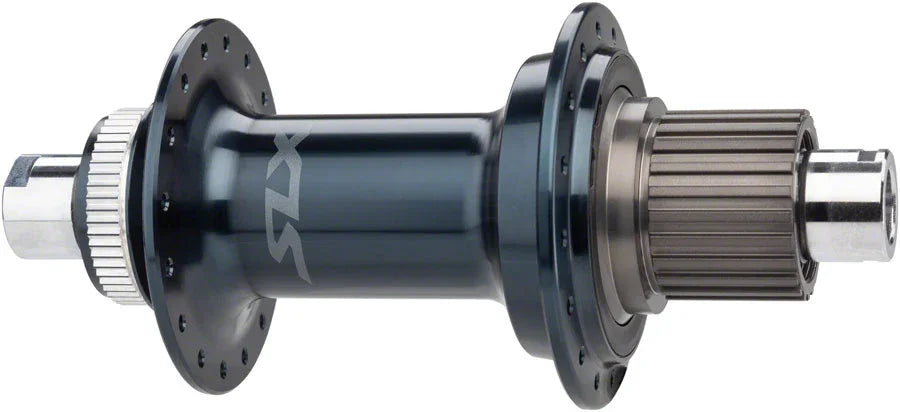 SLX FH-M7130-B Rear Hub - 12 x 157mm Center-Lock Micro Spline BLK 28H - Bicycle Warehouse