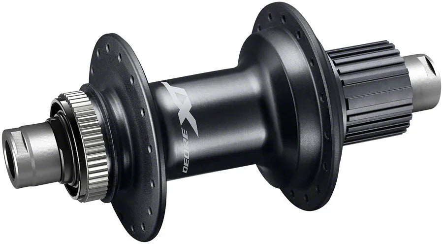 XT FH-M8110-B Rear Hub - 12 x 148mm Center-Lock Micro Spline BLK 28H - Bicycle Warehouse