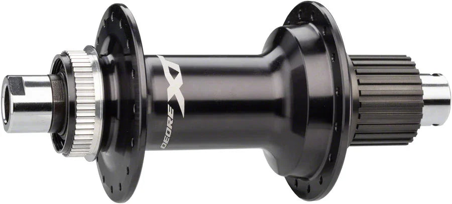 XT FH-M8130-B Rear Hub - 12 x 157mm Center-Lock Micro Spline BLK 28H - Bicycle Warehouse