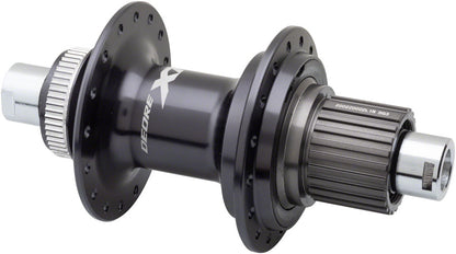 XT FH-M8110 Rear Hub - 12 x 142mm Center-Lock Micro Spline Black 28H - Bicycle Warehouse