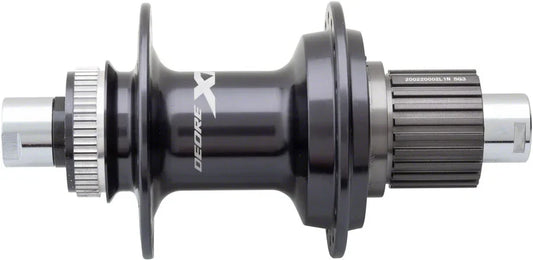 XT FH-M8110 Rear Hub - 12 x 142mm Center-Lock Micro Spline Black 32H - Bicycle Warehouse
