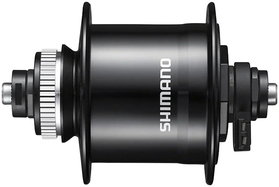 Metrea DH-UR700-3D Dynamo Front Hub - QR x 100mm Center-Lock BLK 32h - Bicycle Warehouse