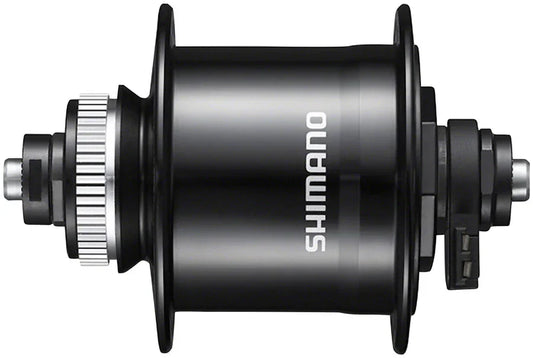 Metrea DH-UR700-3D Dynamo Front Hub - QR x 100mm Center-Lock BLK 32h - Bicycle Warehouse