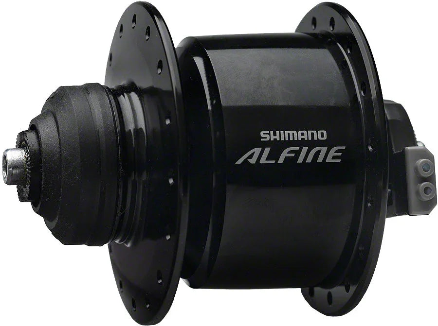 Alfine DH-S501 Dynamo Front Hub - QR x 100mm Center-Lock Black 36h - Bicycle Warehouse