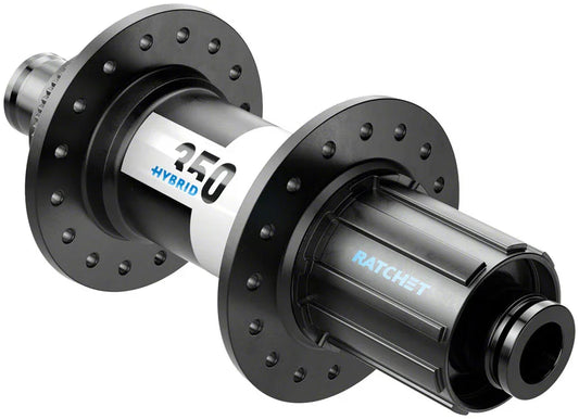 DT Swiss 350 Hybrid Rear Hub - 12 x 148mm Center-Lock HG 11 MTN BLK 32h 24pt - Bicycle Warehouse