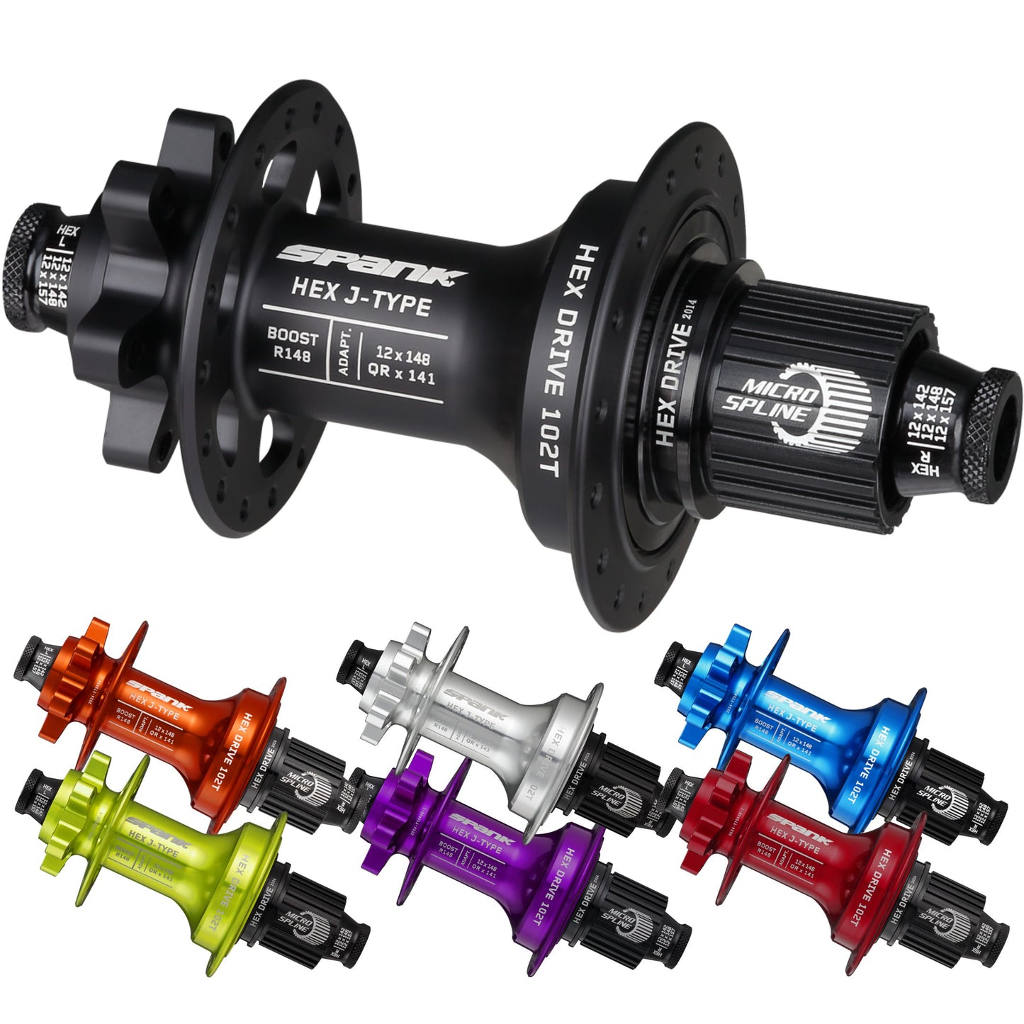 Spank SPANK HEX J-Type Rear Hubs - Hubs and Parts - Bicycle Warehouse