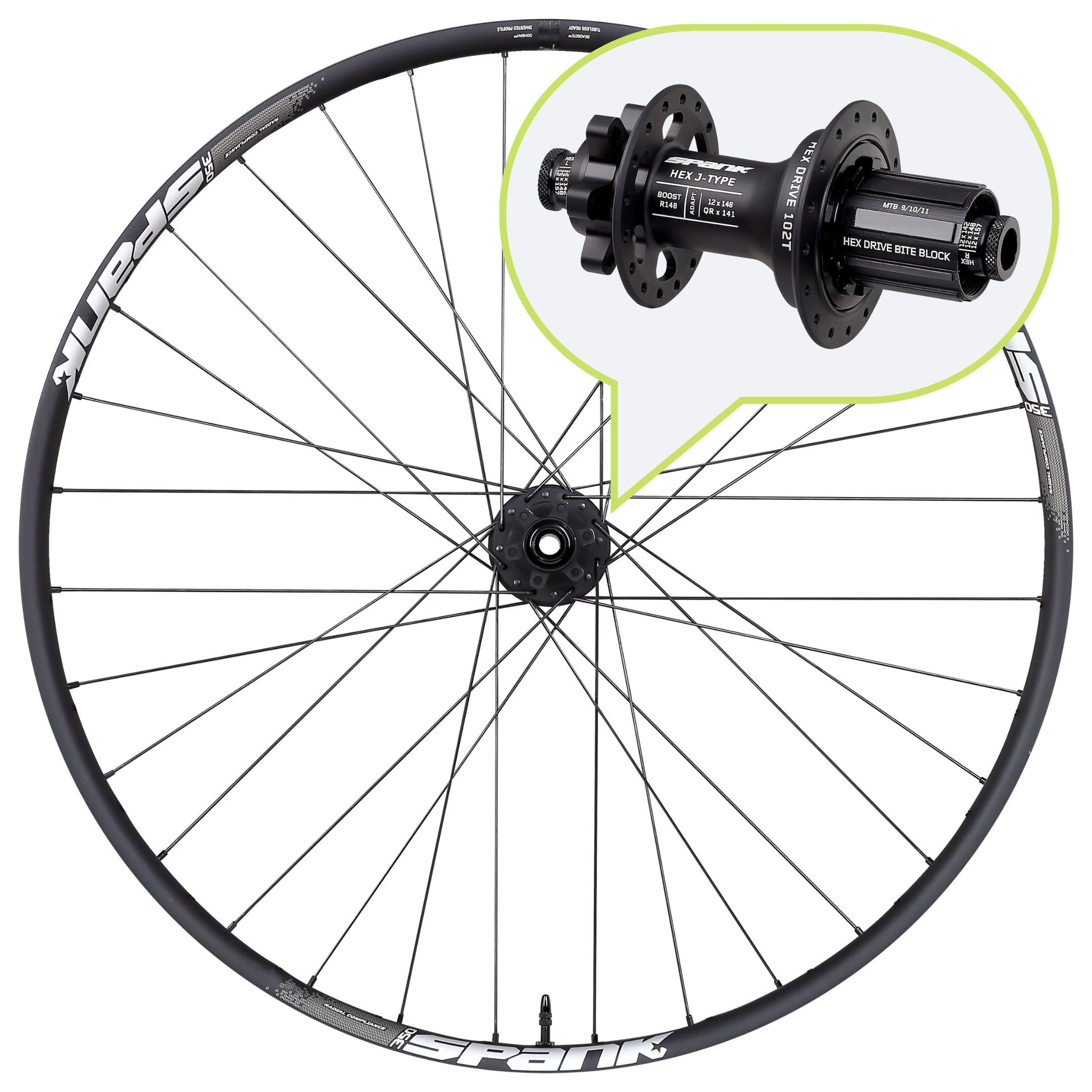Spank SPANK 350 Rear Wheel - Wheels - Bicycle Warehouse