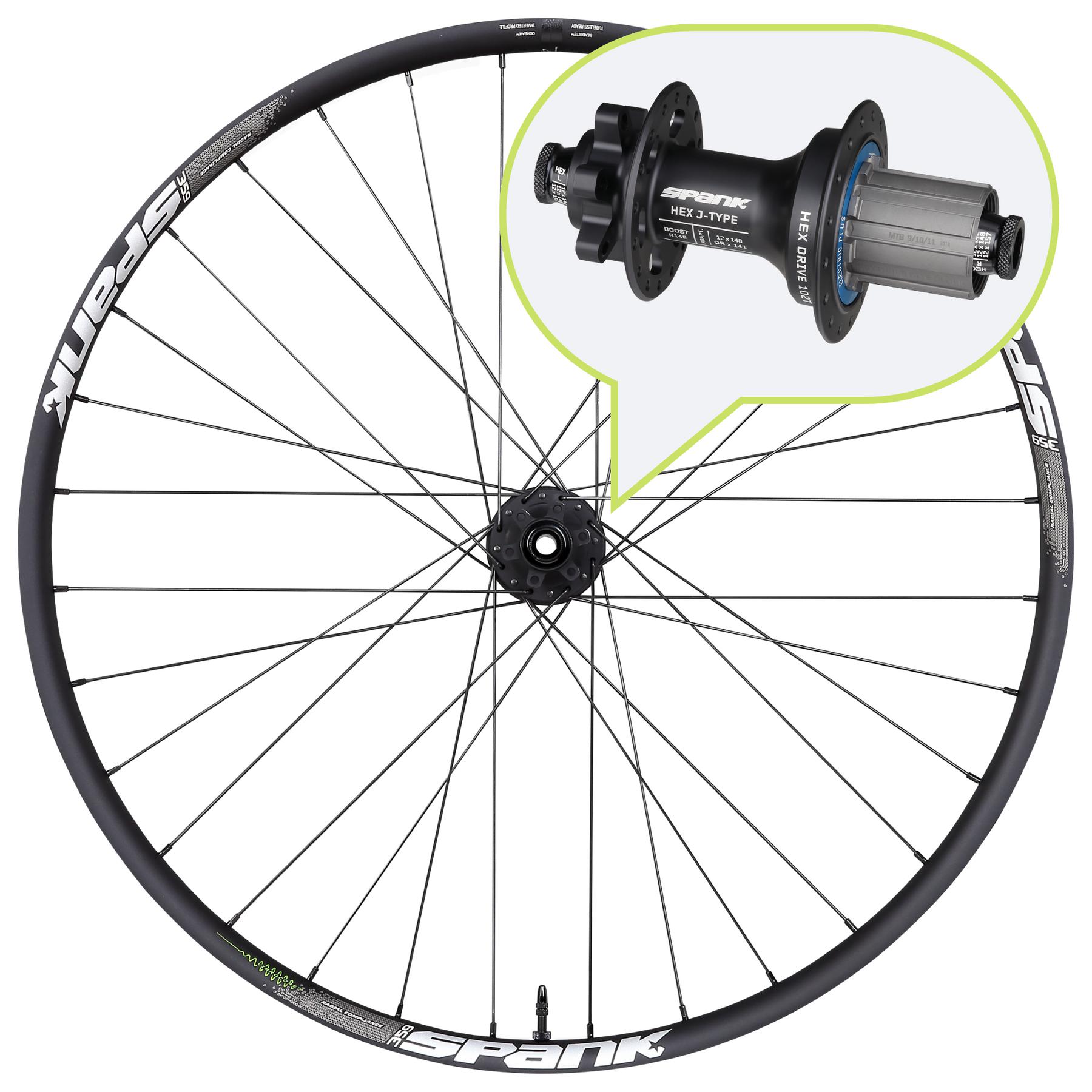 Spank 359 Vibrocore 29" Rear Wheel - Wheels - Bicycle Warehouse