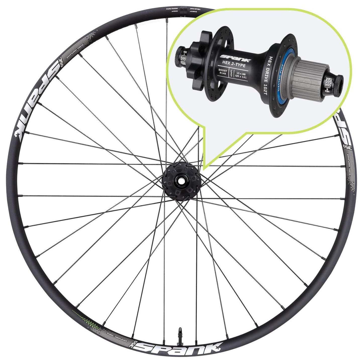 Spank 359 Vibrocore 27.5" Rear Wheel - Wheels - Bicycle Warehouse