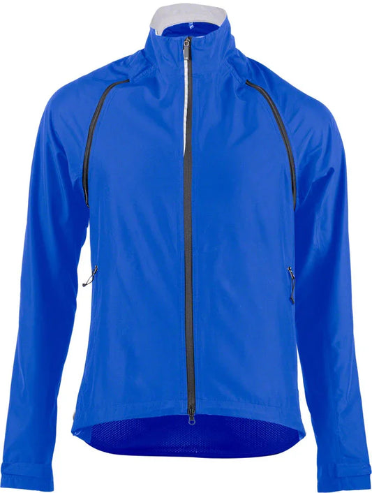 Velocity Convertible Jacket - Blue Mens Small - Bicycle Warehouse